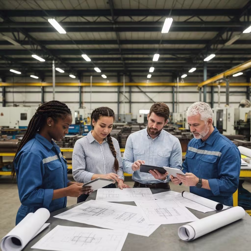 Bangladesh sourcing company team conducting factory inspection for global buyers